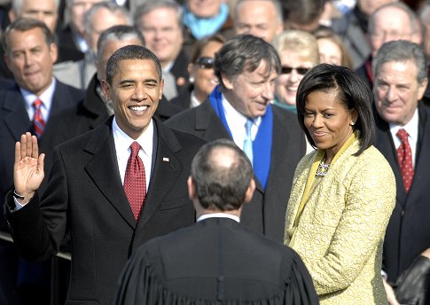 Barack Obama prête serment - Photo Cecilio Ricardo
