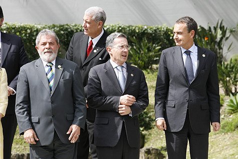 Lula da Silva, Alvaro Uribe, Zapatero