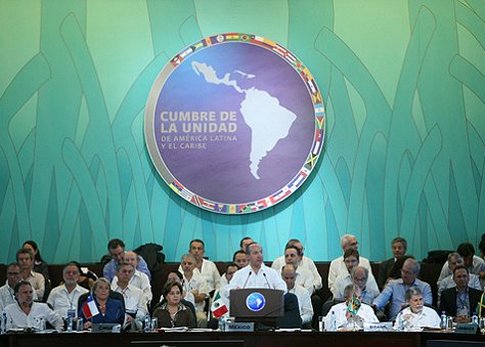 Kirchner, Morales, Lula, Bachelet, Chavez, Raul Castro, Calderon - Photo ABN/ABI